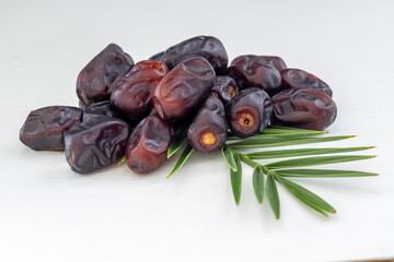 Natural fresh dates that Muslims eat while breaking their fast in Ramadan.