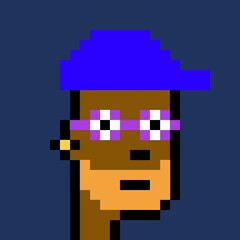 Cartoonish Pixelated Man