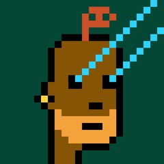 Cartoonish Pixelated Man