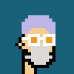 Obraz premium Cartoonish Pixelated Man