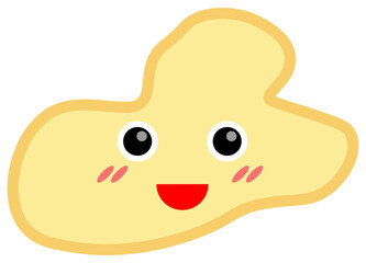 Smile shape icon. Vector illustration.	