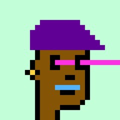Cartoonish Pixelated Man
