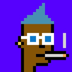 Cartoonish Pixelated Man