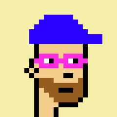 Cartoonish Pixelated Man