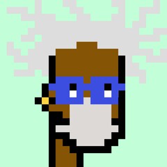 Cartoonish Pixelated Man