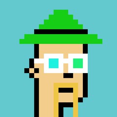 Cartoonish Pixelated Man