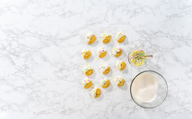 Easter Lemon Cookies with White Chocolate