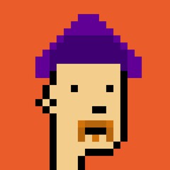 Cartoonish Pixelated Man