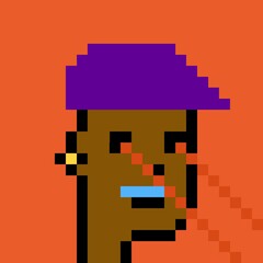 Cartoonish Pixelated Man