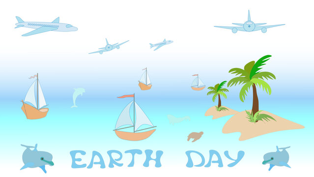 Earth Day. Clean green esg environment, ecology concept vector illustration for ecology. 