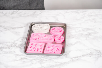 Mermaid themed 3 layer vanilla cake