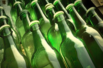 Empty Wine Bottles for Filling Wine. Photo generative AI