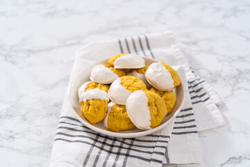 Lemon Cookies with White Chocolate