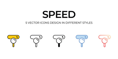 speed icons set vector illustration. vector stock,