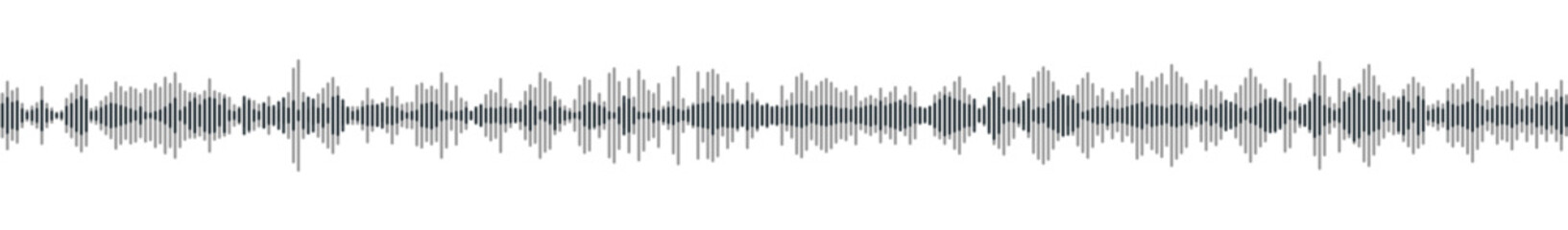 seamless sound waveform pattern for radio podcasts, music player, video editor, voise message in social media chats, voice assistant, recorder. vector illustration