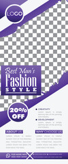 Obraz premium Fashion Sale Roll up banner stands design vintage fashion templates