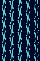 Abstract blue pattern on a dark background. Vector illustration