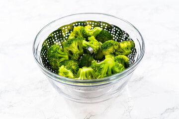 Steamed broccoli