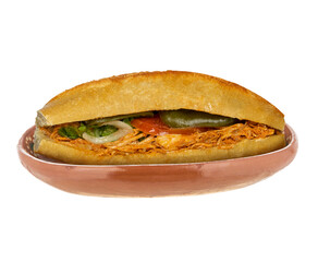 lonches en plato de barro