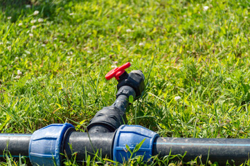 Water supply pipes for garden irrigation