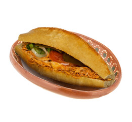 lonches en plato de barro