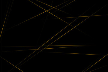 Abstract black with gold lines, triangles background modern design. Vector illustration EPS 10.