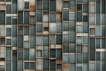 Seamless texture of an industrial building, background. Blank for prints, wallpaper. Generative AI