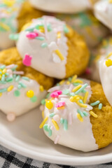 Easter Lemon Cookies with White Chocolate