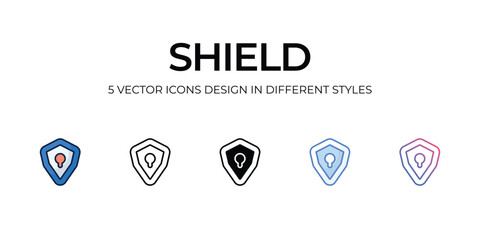 shield icons set vector illustration. vector stock,