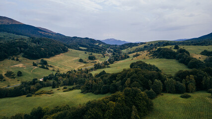 Fototapeta premium Beautiful view of a mountains. Bieszczady mountains, Poland.