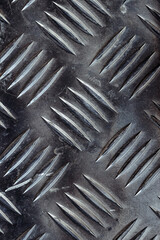 Seamless metal floor plate with diamond pattern, anti slip stainless steel sheet and plate, ribbed metal sheet, silver metal grip texture, aluminum notched sheets