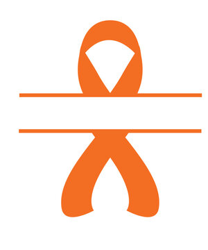 Orange Awareness Ribbon, Orange, Cancer Ribbon, Leukemia, ADHD, Hunger,  Multiple Sclerosis, Self Harm, Kidney Cancer, COPD, Cricut Svg 