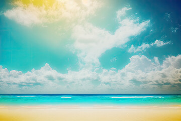 Obraz premium abstract landscape image of a beach the background is blurred. Generative AI