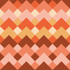 Retro Warm pattern in vintage style of the 60s and 70s