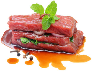 Raw beef with spices