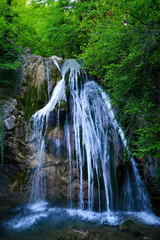 waterfall in the forest, Crimea