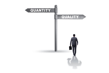 Concept of trade-off between quality and quantity