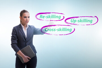 Re-skilling and upskilling in learning concept