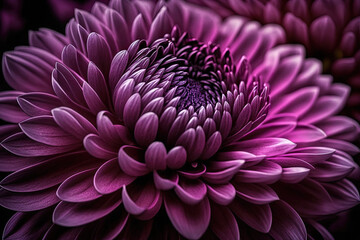 purple chrysanthemum , generative artificial intelligence 