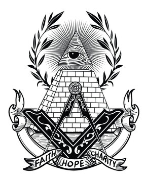 the Eye of Providence from the Great seal vector