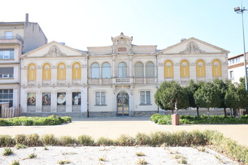 Le musee des beaux arts, vue de l'extérieur, ville de Carcassonne, département de l'Aude, France