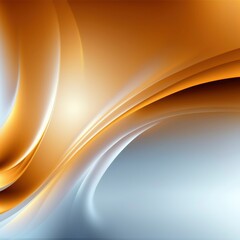 abstract orange gradient wave background, trendy shine digital geometric round modern wallpaper, soft transition, silver tones pearlescent, 3d render rays, generative ai