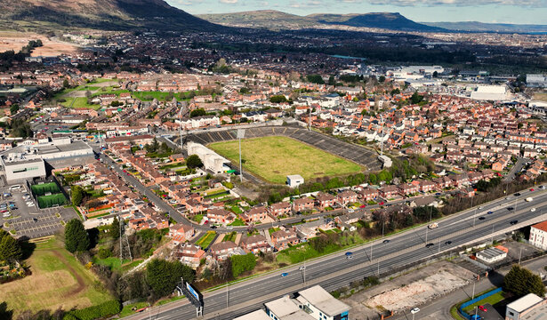 Casement Park CLG Antrim GAA Hurling Gaelic football Club Pitch Andersonstown Northern Ireland 03-03-23