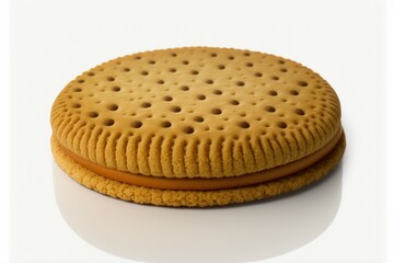 chocolate chip cookie on dark background