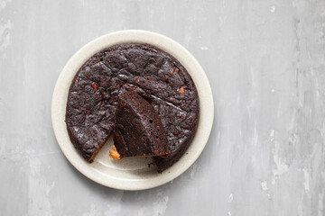 typical portuguese cake with dry fruits Bolo de Madeira