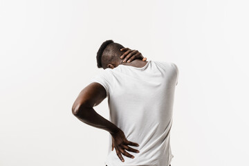 Scoliosis is sideways curvature of the spine. Rheumatism and arthritis diseases. Rachiocampsis...