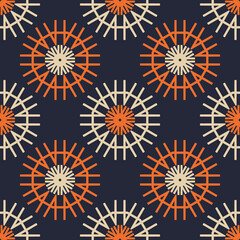 Seamless pattern with geometric ornament. Beautiful abstract illustration.