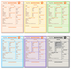 Obraz premium Dog Sitter Instructions