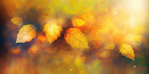 art abstract autumn background, generative ai