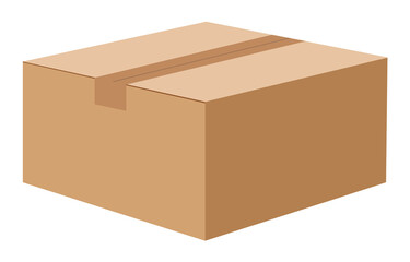 Versatile Cardboard or Carton Boxes with Delivery and Shipping Icons to Package and Ship Your Products and Materials. Available in Various Sizes for Your Convenience.